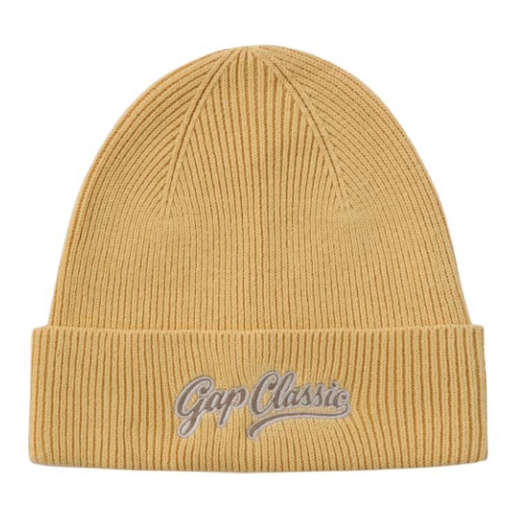 

GAP Хлопковые шапки-бини женские, бледно-розовые/желтый