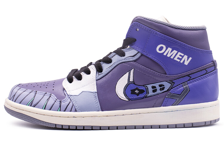 

Кроссовки Air Jordan 1 Vintage Basketball Shoes Men Mid-top Purple, фиолетовый