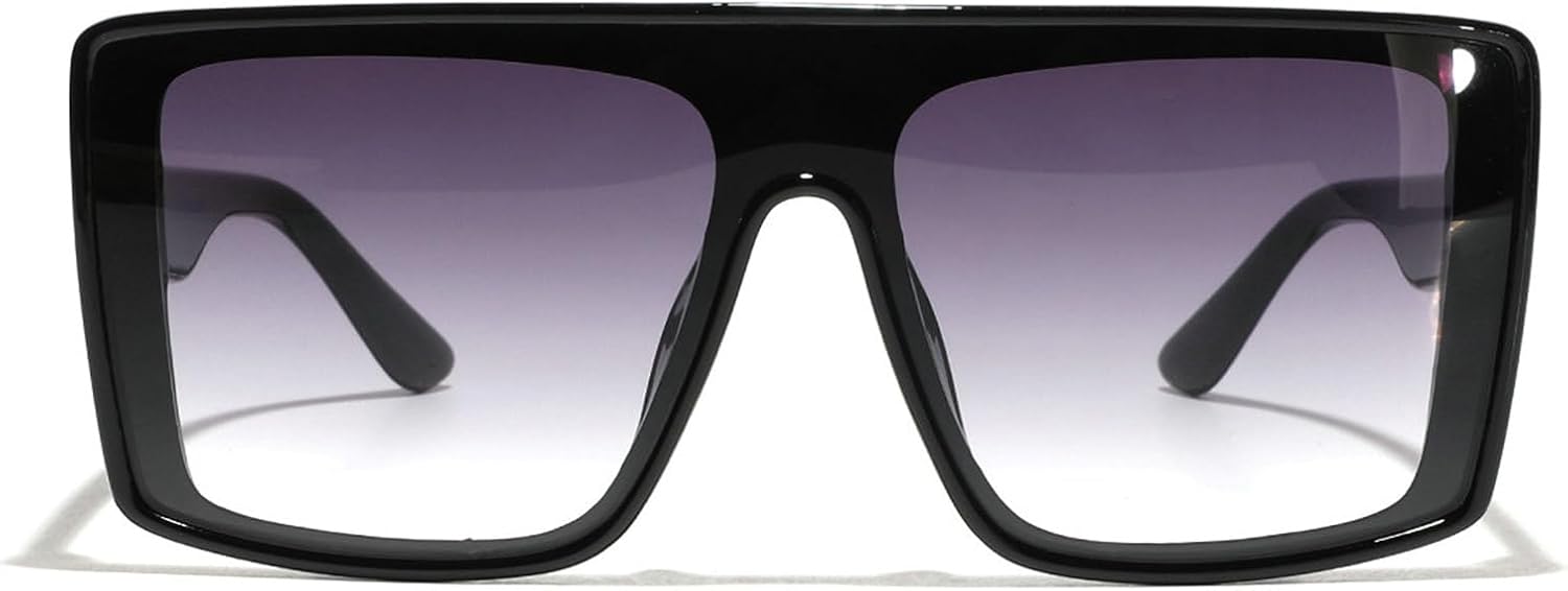 

Солнцезащитные очки Helena Retro Big Frame для женщин, дизайнерские, черные, квадратные, с градиентом, защита от УФ-излучения UV400, стильные мужские солнцезащитные очки, C1