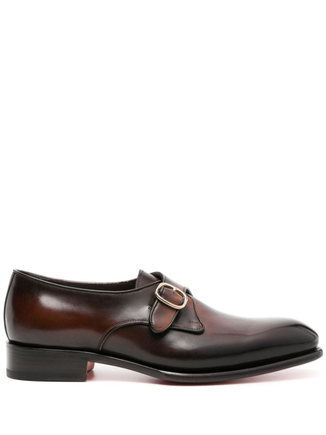 

Santoni туфли монки с выцветшим эффектом, коричневый