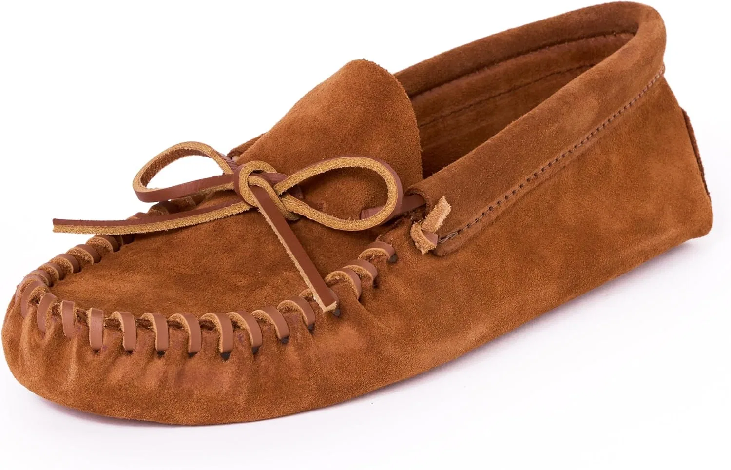 Мокасины мужские из натуральной кожи Minnetonka, коричневый
