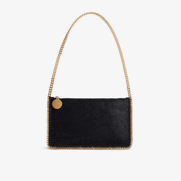

Falabella мини-сумка через плечо из замши Stella Mccartney, черный