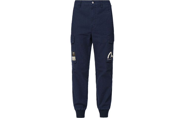 

Трикотажные спортивные штаны мужские Evisu, черный/синий
