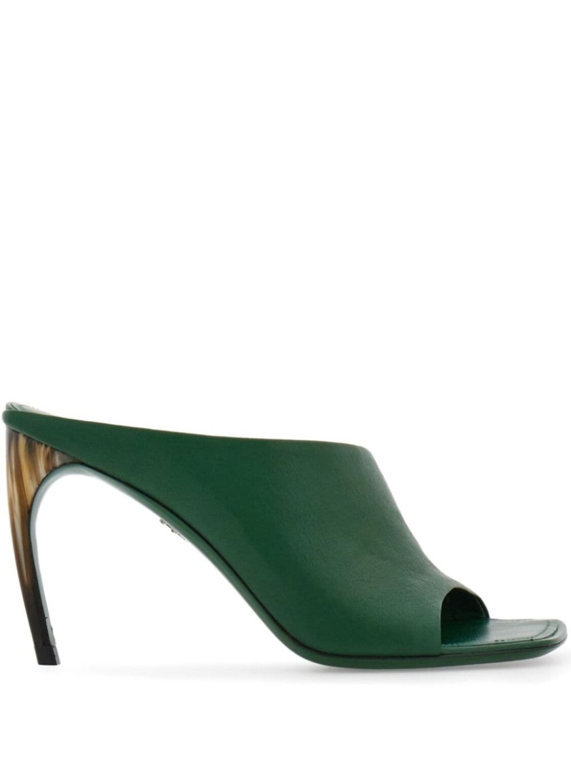 

Ferragamo мюли на скульптурном каблуке, зеленый