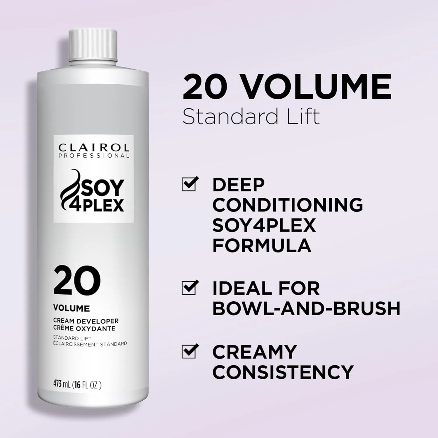 Clairol Professional Crème Permanente 20 Volume Hair Developers для окрашивания, осветления и подъема тона с глубоко кондиционирующей формулой 59 мл (1 шт.), Crème 20 Volume, 2 oz — фото 3
