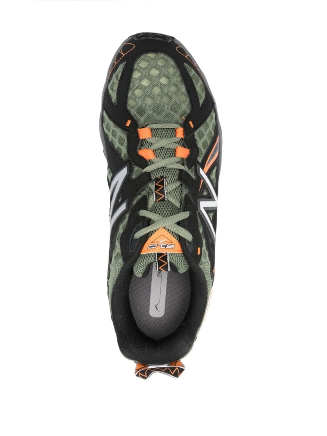 Кроссовки New Balance 610v1 With Inserts, темно-зеленый/черный/оранжевый — фото 4