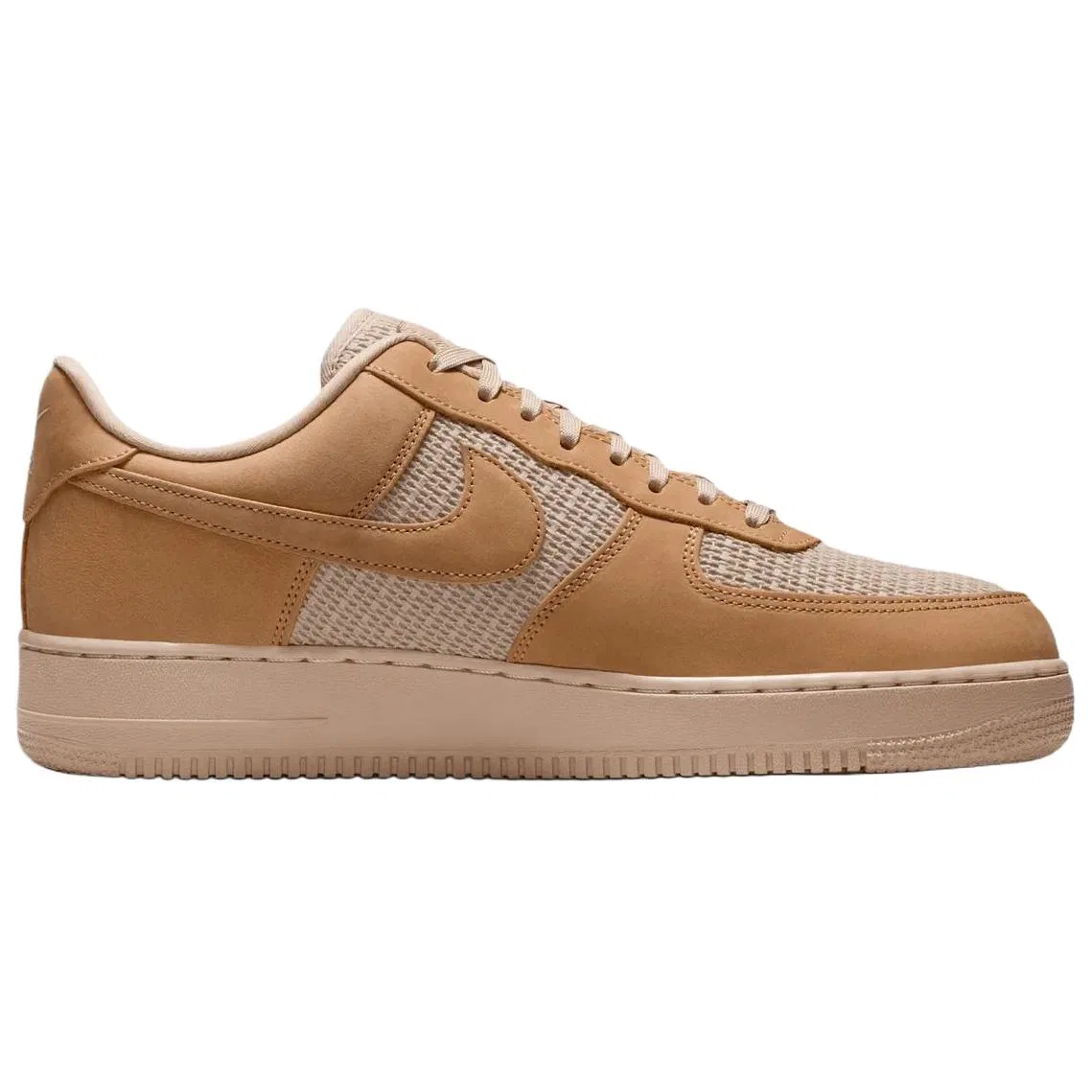 Кроссовки скейтбординговые Nike Air Force 1 Linen Brown — фото 3