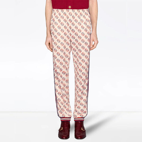 Брюки interlocking gg joggers 'beige' Gucci, бежевый — фото 3