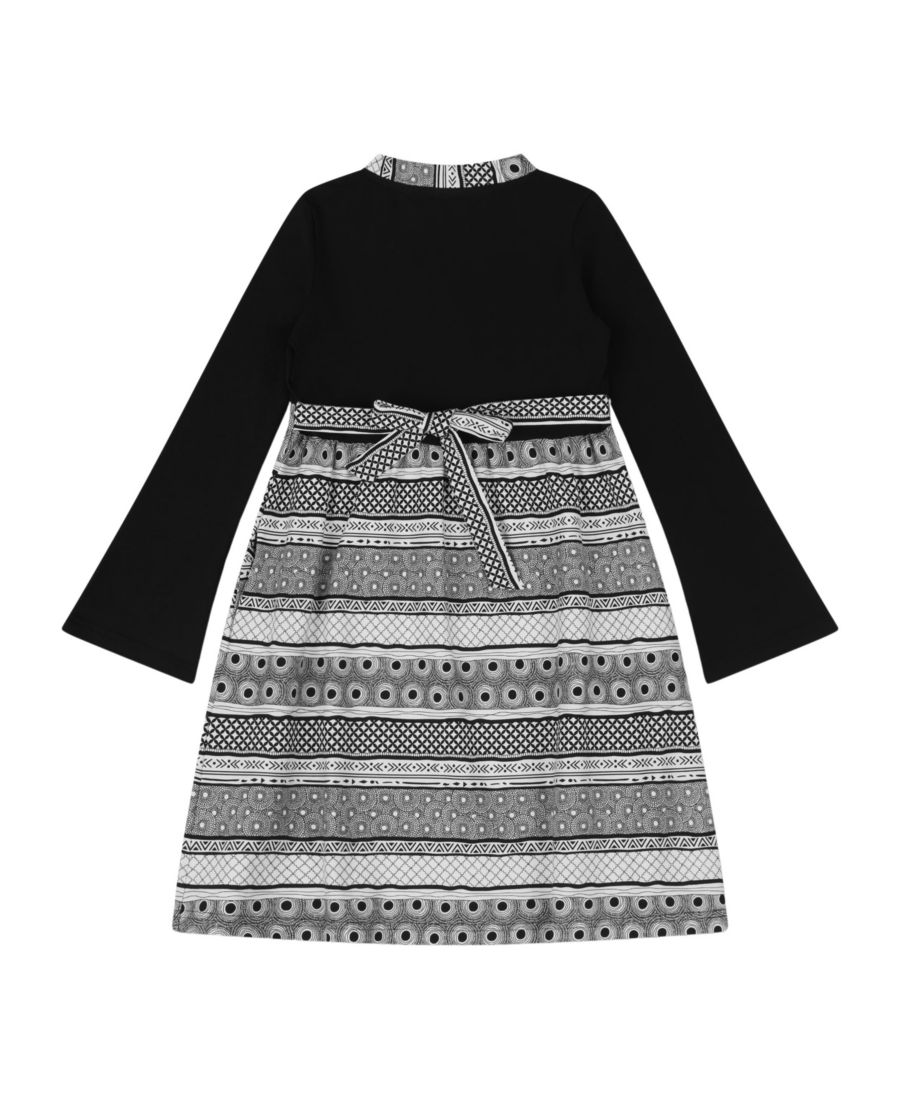 Платье для девочек в полоску, украшенное хной Mixed Up Clothing, Henna stripe — фото 2