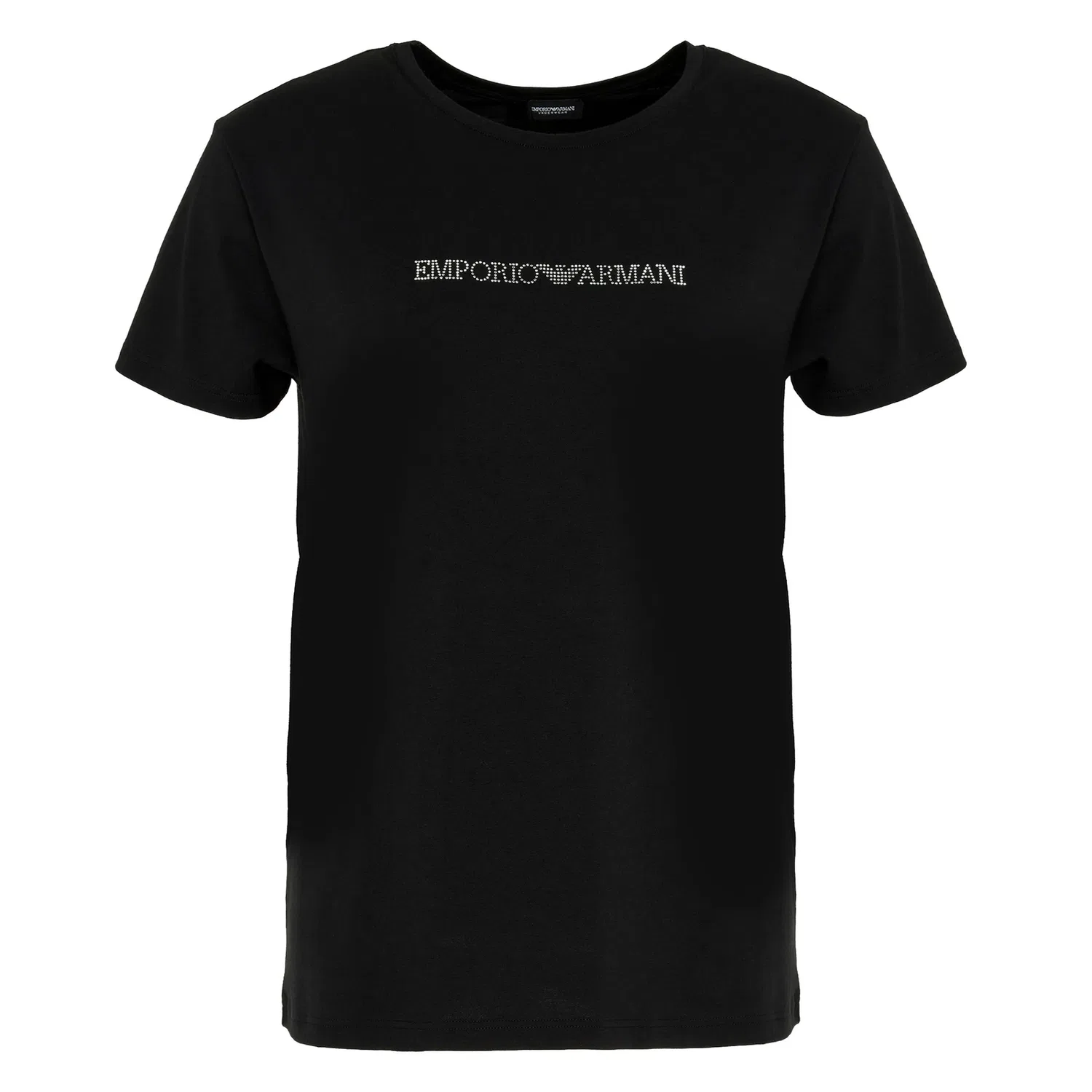 Подштанник для женщин с кристаллами Emporio Armani, черный