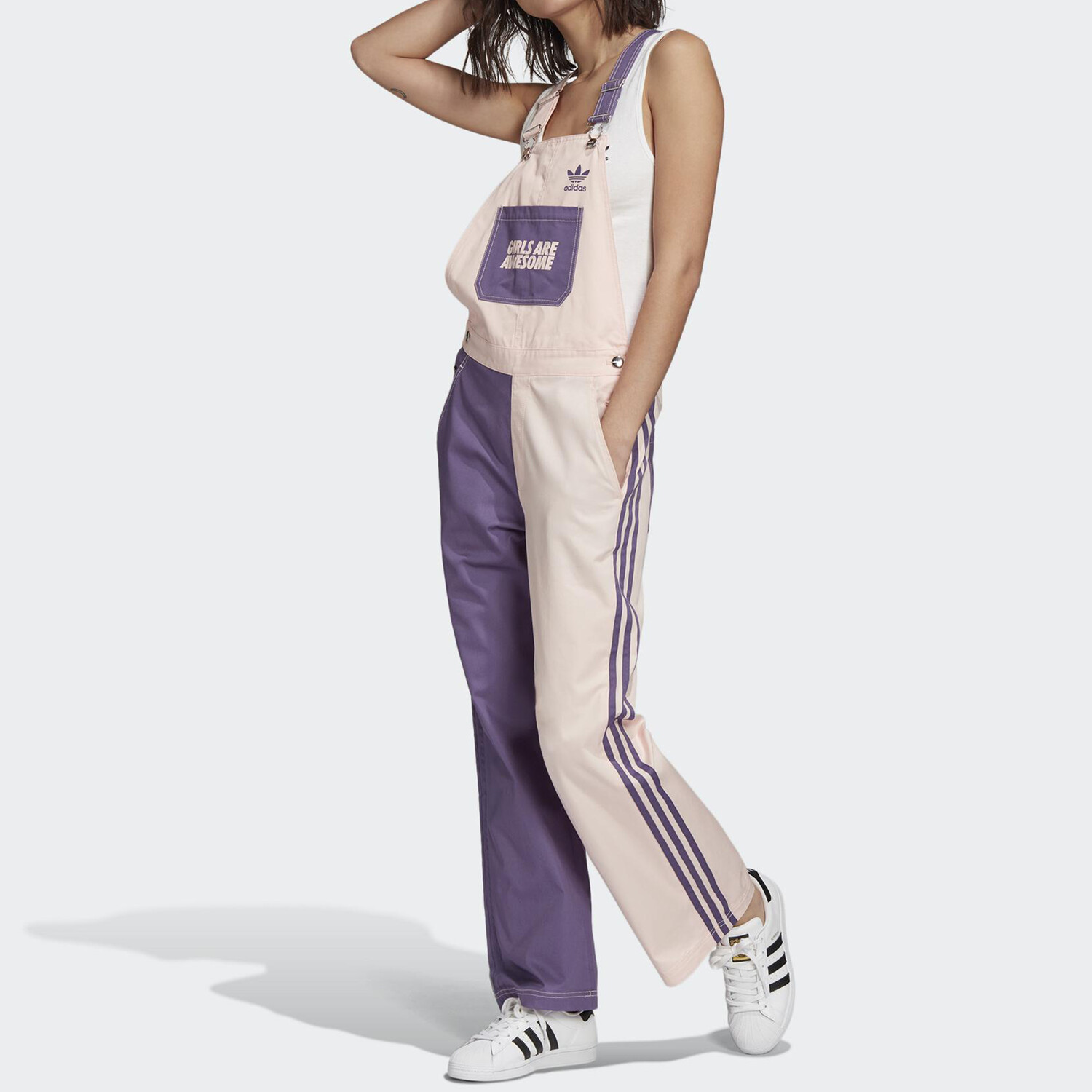 Женский комбинезон Mr Doodle X, розовый Adidas Originals, розовый — фото 3