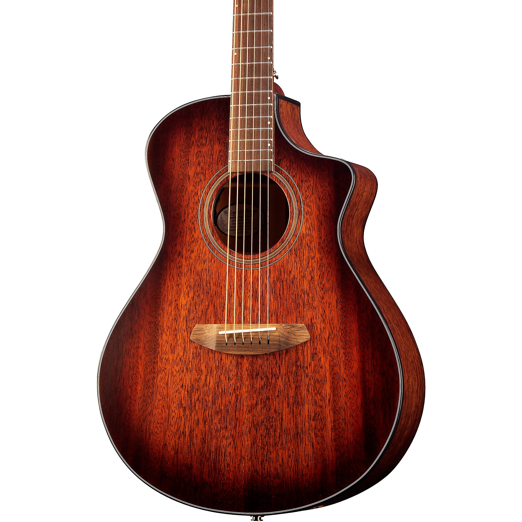 

Breedlove Organic Collection Wildwood Concert Cutaway CE Акустическая-электрическая гитара Whiskey Burst