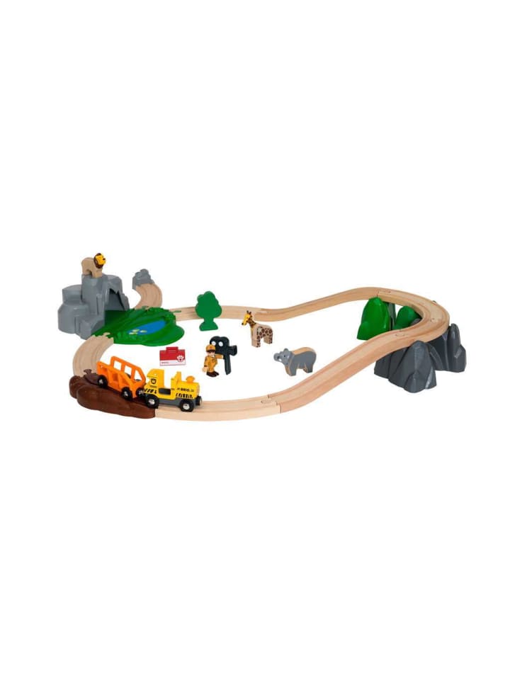 

Большой игровой набор Brio Action Game Train Safari в красочном исполнении