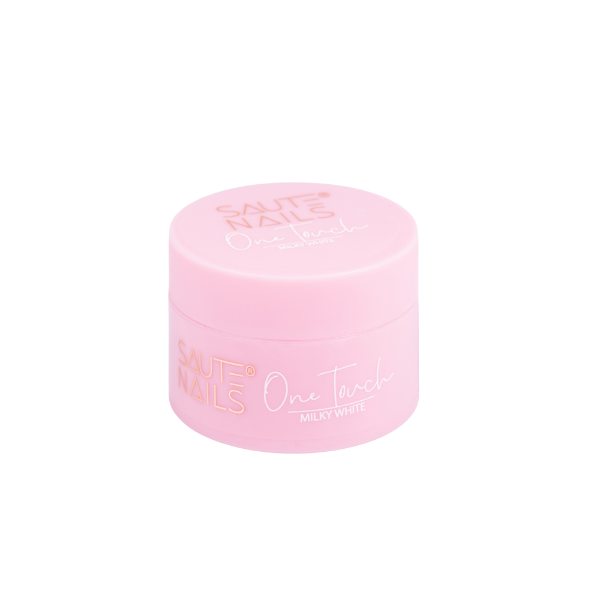 

Молочно-белый строительный гель, 30 г Saute Nails One touch, цвет milky white