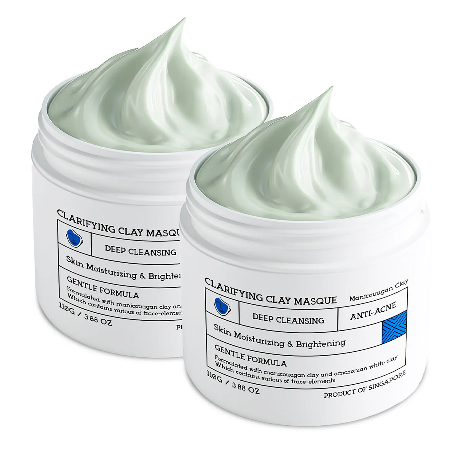 Маска для лица Ning Dermologie Clarifying Clay Masque очищающая, 110 г — фото 2