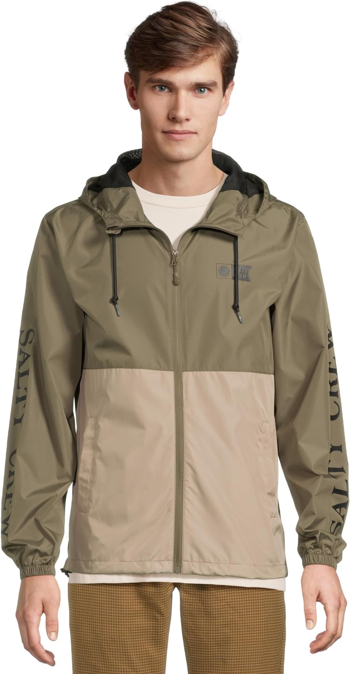 

Ветровка Salty Crew Surface Windbreaker, оливковый