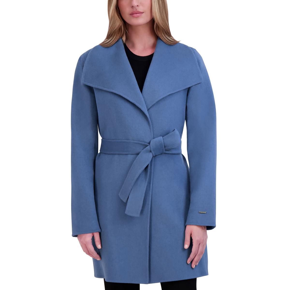 

Ella Женское Зимнее Шерстяное Пальто с Накидкой Tahari, цвет french blue