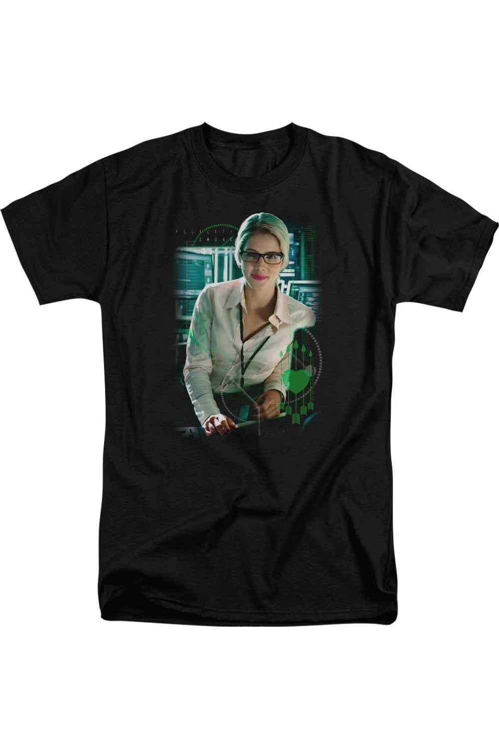 

Футболка Arrow Felicity Smoak с коротким рукавом для взрослых Gildan, черный