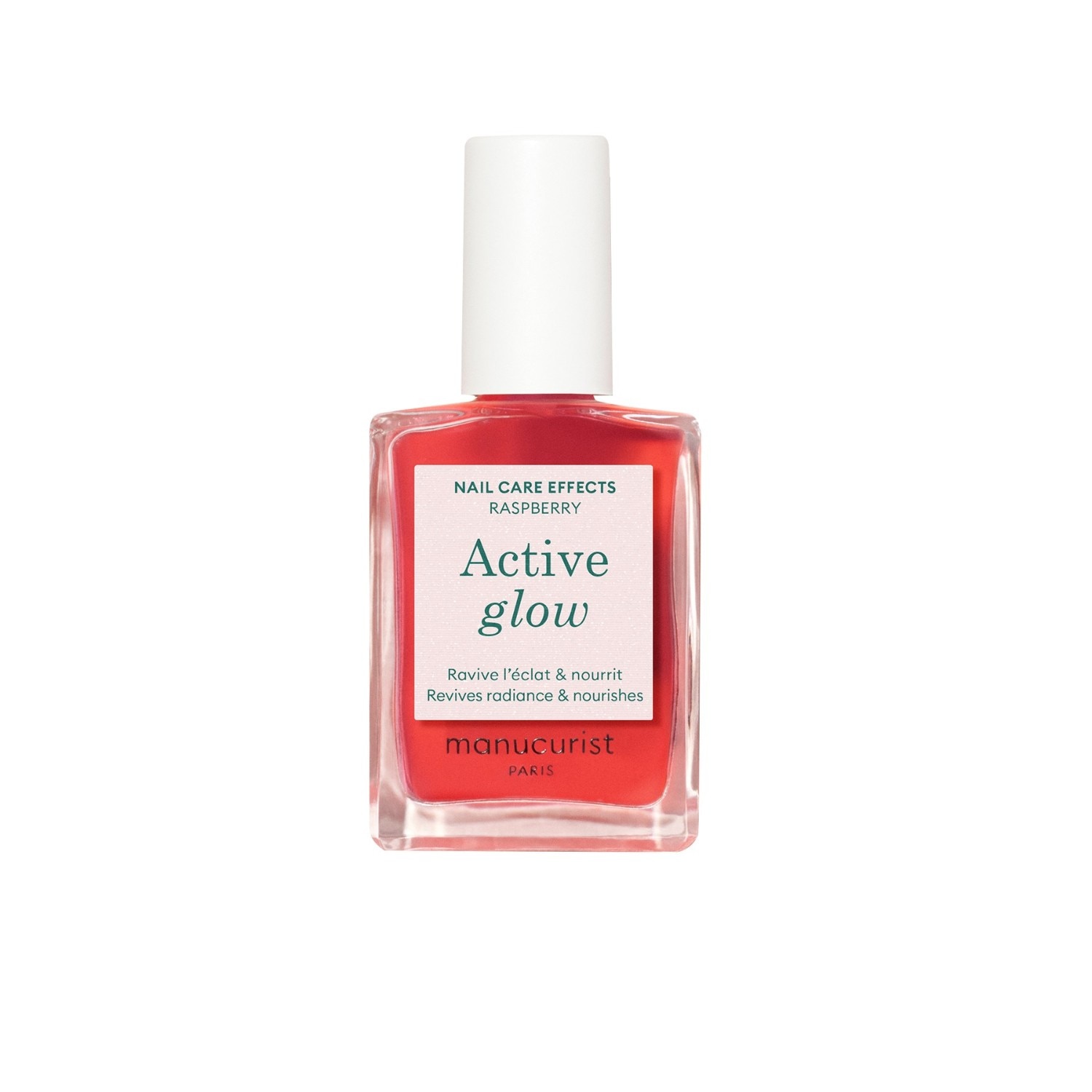 

Лак для ногтей active glow Manucurist, raspberry, объем 15 мл