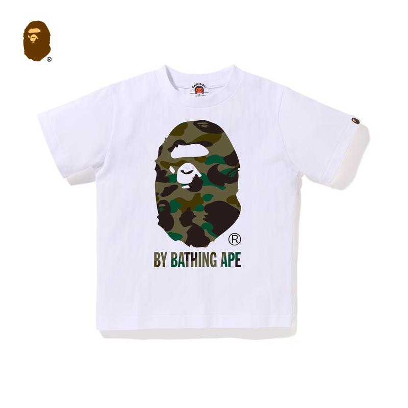 Детская футболка для детей от 3 до 7 лет A Bathing Ape, черный bk q — фото 3