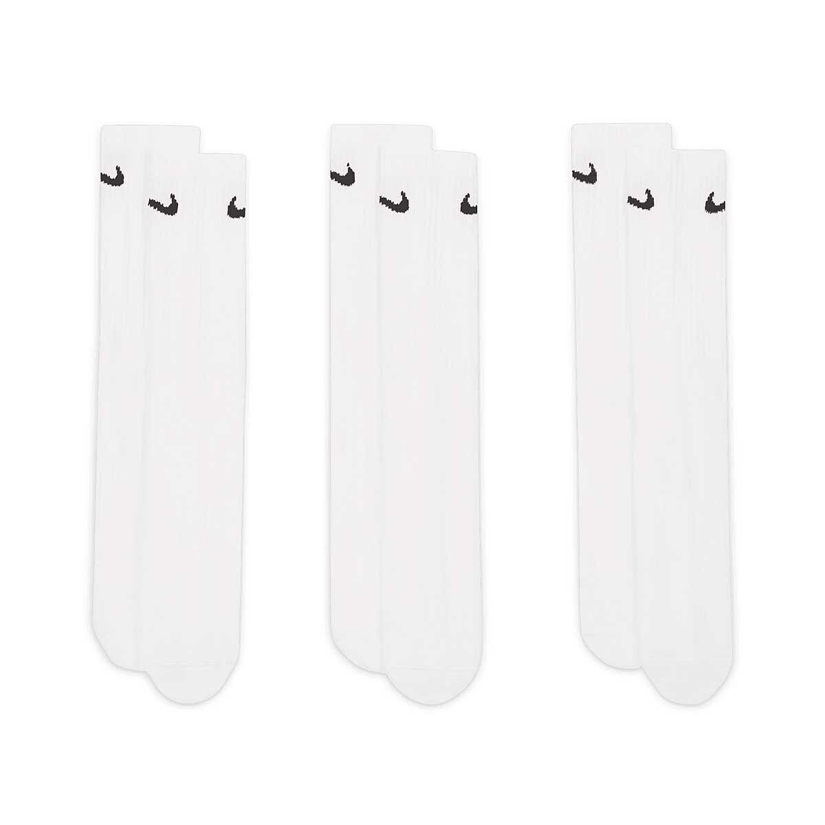 Носки EVERYDAY LIGHTWEIGHT TRAINING CREW SOCKS (3 PAIRS) Nike, цвет Weiß/Schwarz — фото 3