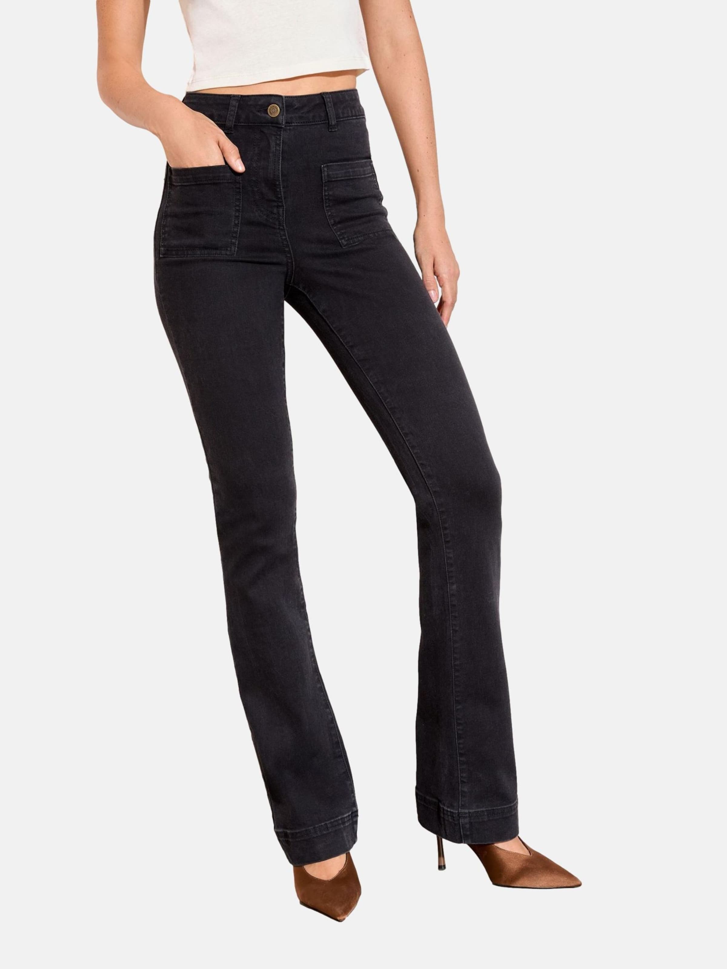 

Friends Like These Черные расклешенные джинсы