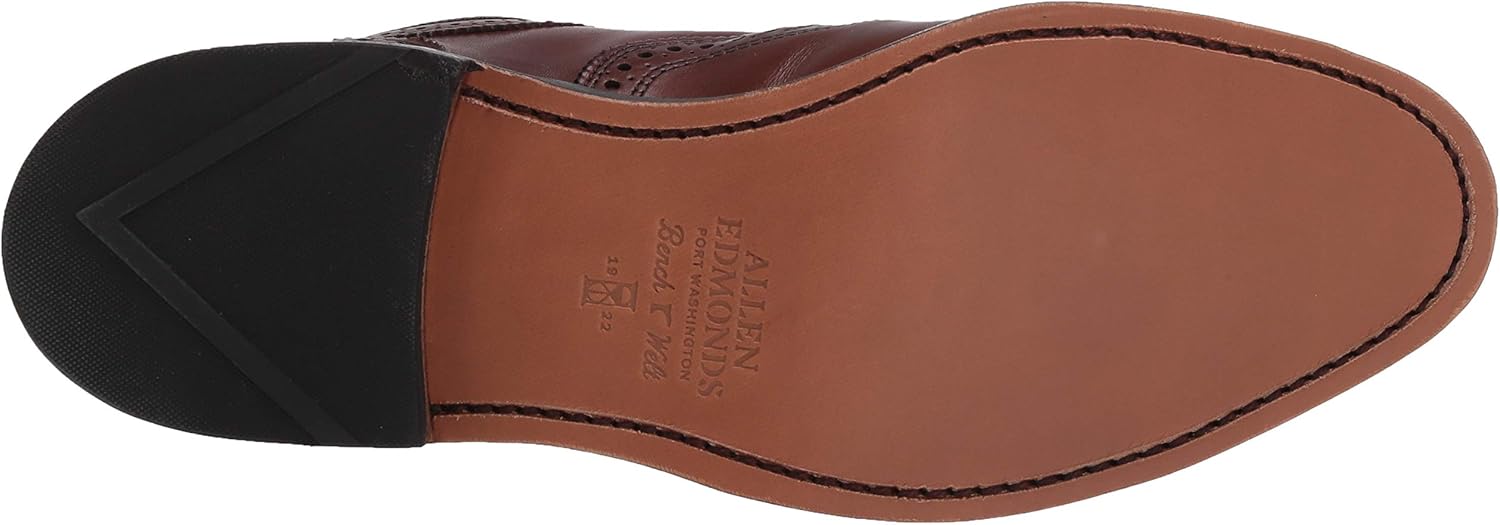 Мужские туфли Allen Edmonds Strand с перфорацией и носком-кепкой, темно-коричневые — фото 4