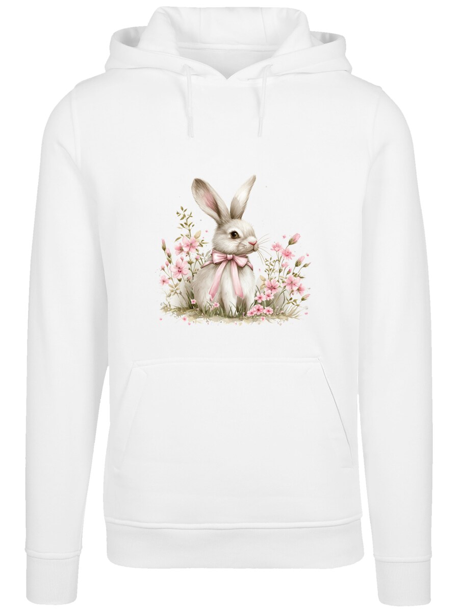 

Толстовка F4NT4STIC Niedlicher Osterhase mit Blumen, White