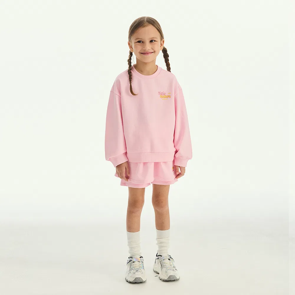 Детские розовые брюки-юбка с графическим принтом от Benetton Kids