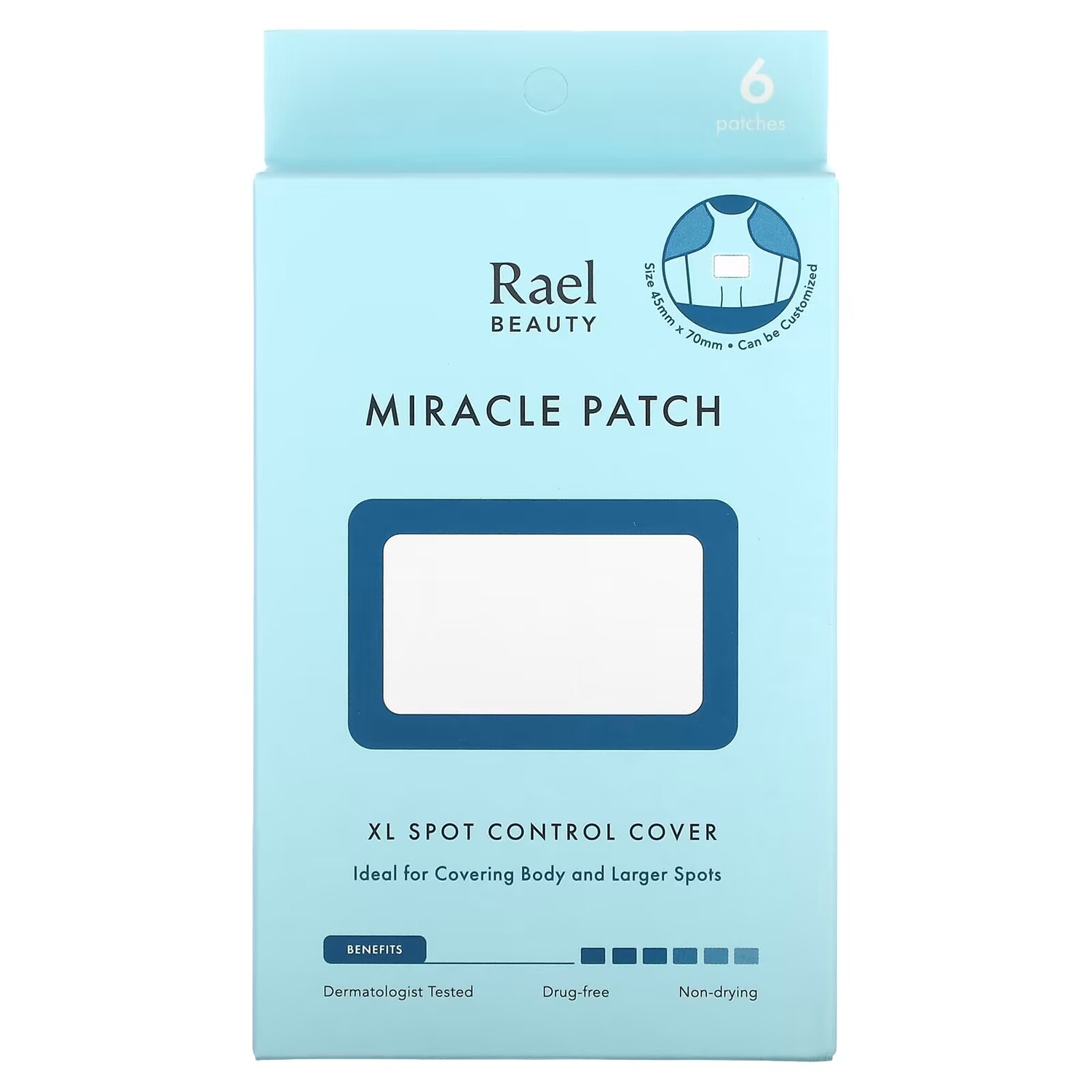 

Патчи против черных точек Rael, Inc. Beauty XL Spot Control Cover, 6 шт. в упаковке