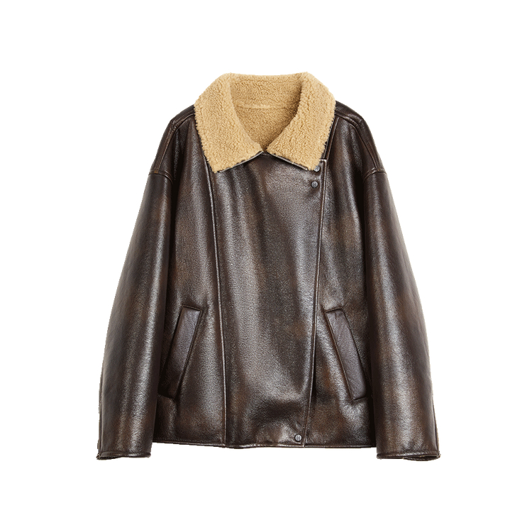 

ELLE Кожаная куртка Women's Dark Brown