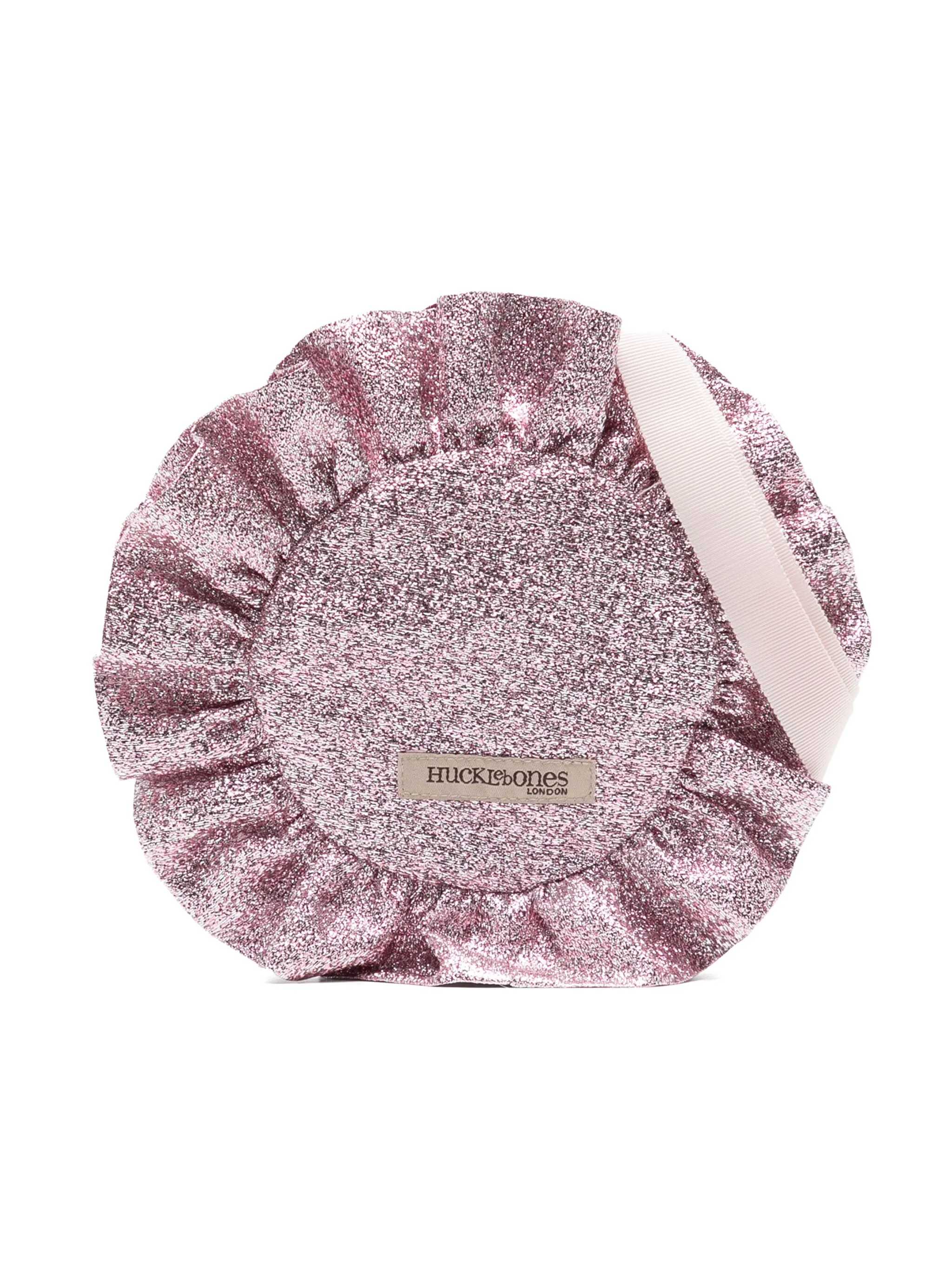 

Сумка через плечо Rosette с эффектом металлик Hucklebones London, розовый