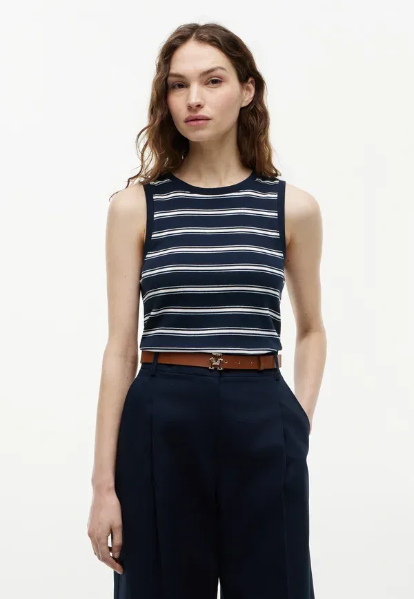 Майка Tommy Hilfiger, темно-синяя ночь/экрю