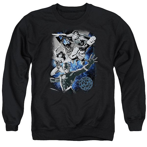 

Толстовка adult crewneck justice league of america galactic attack nebula Licensed Character
