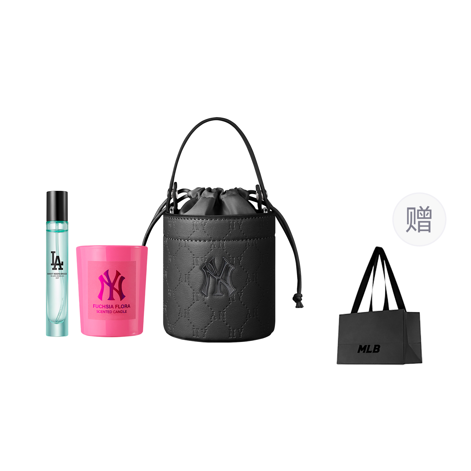 

MLB Духи monogram 50 мл/10 мл + модная люксовая сумка-ведро high street black/wild berry духи barbie light
