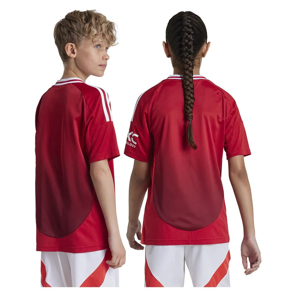 Футболка с коротким рукавом adidas Manchester United 24/25 home junior, красный — фото 2