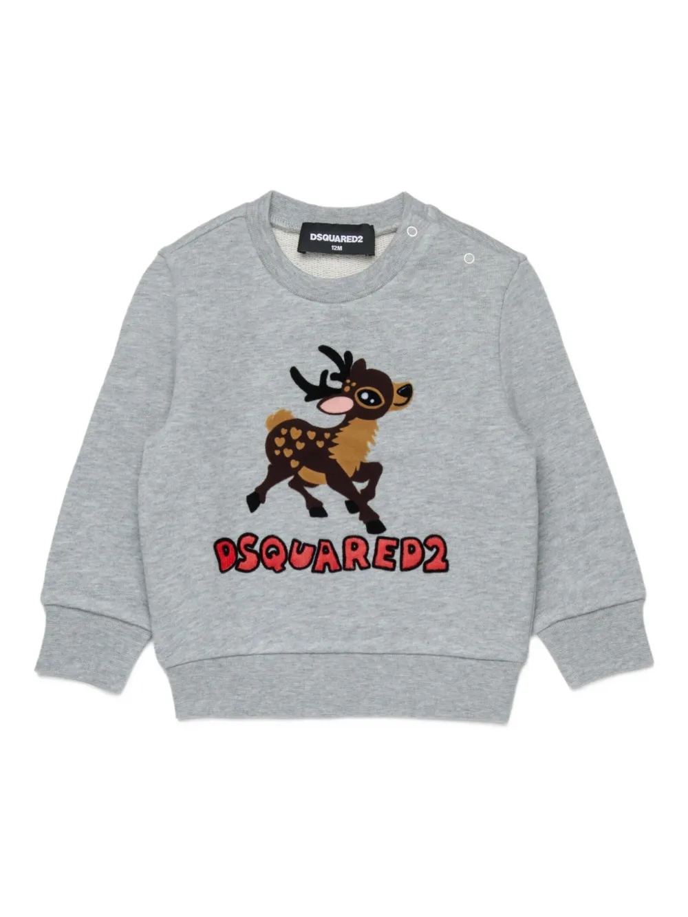 

Толстовка с принтом DSQUARED2 KIDS, серый