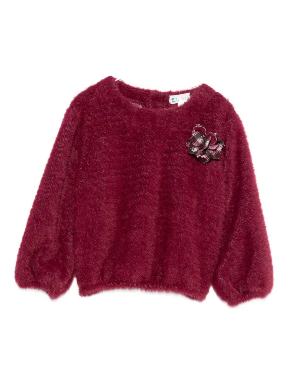 

Свитер с цветочными аппликациями LALALU, красный