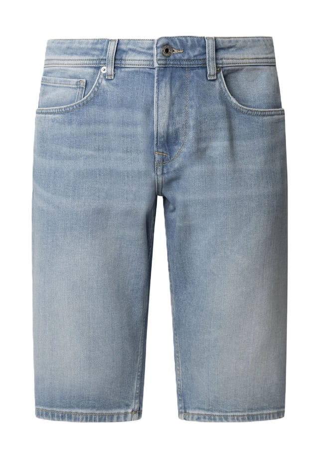 

Шорты-Бермуды из денима с пятью карманами Pepe Jeans, синий