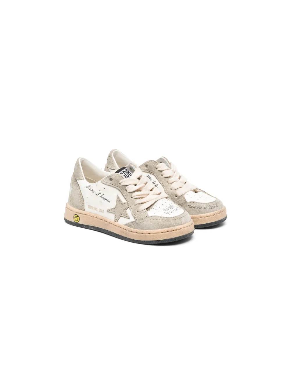 

Кроссовки с нашивкой-логотипом Golden Goose Kids, белый