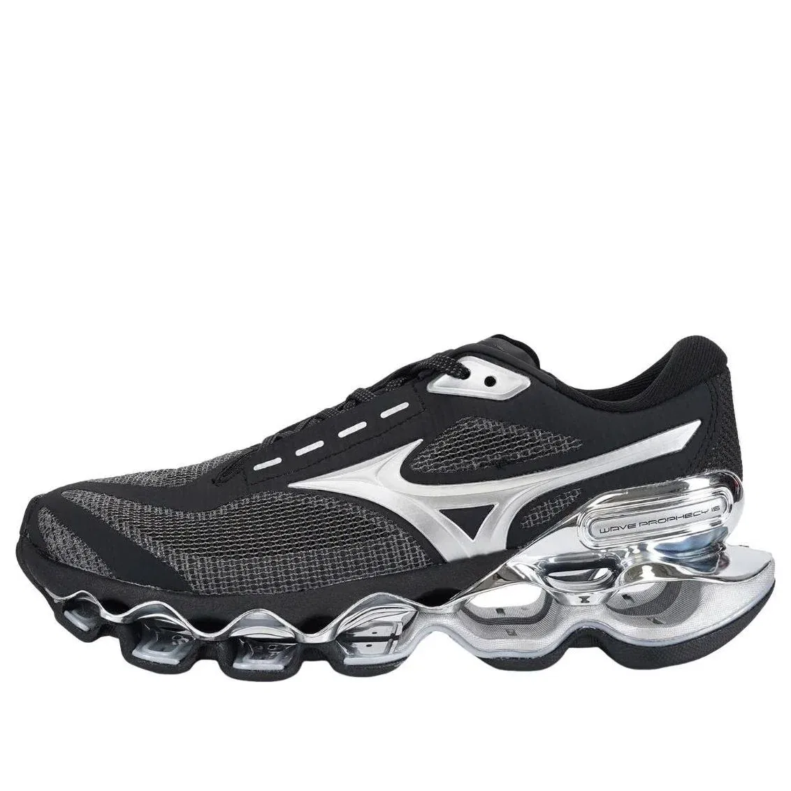 Кроссовки Mizuno Wave Prophecy 15 'Black Metallic Silver' J1GC265035, черный