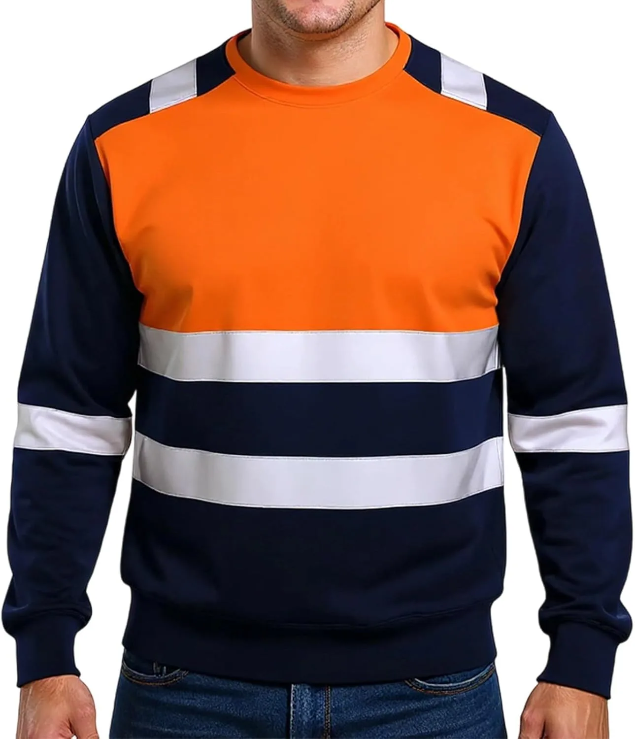 

Ymosrh Мужская футболка повышенной видимости Reflective Safety Construction, M-3XL