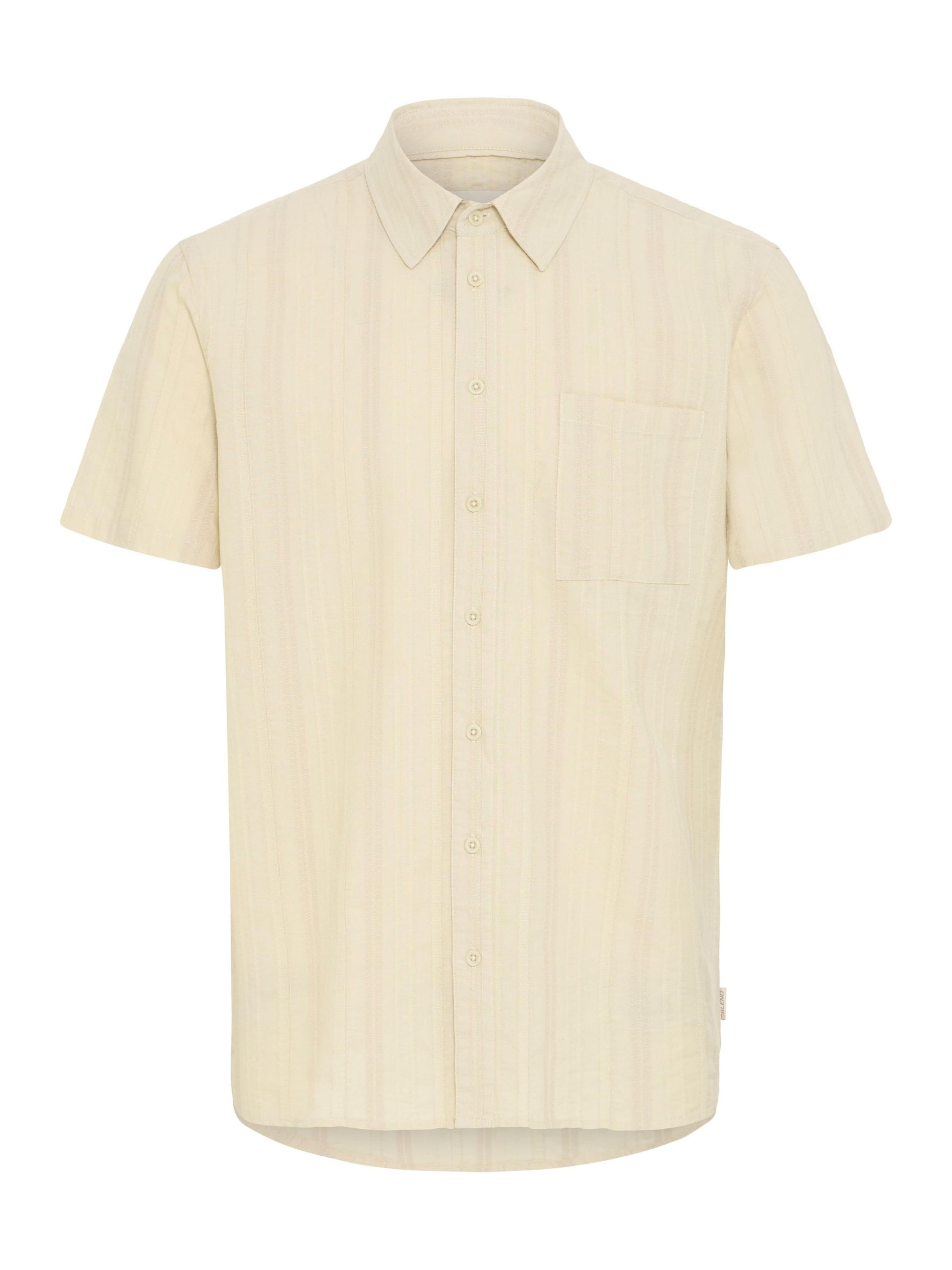 

BLEND Рубашка на пуговицах 'BHDarius' бежевого цвета Regular fit