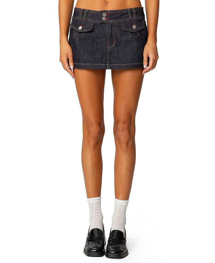 

Мини-юбка Rae Denim Edikted, синий