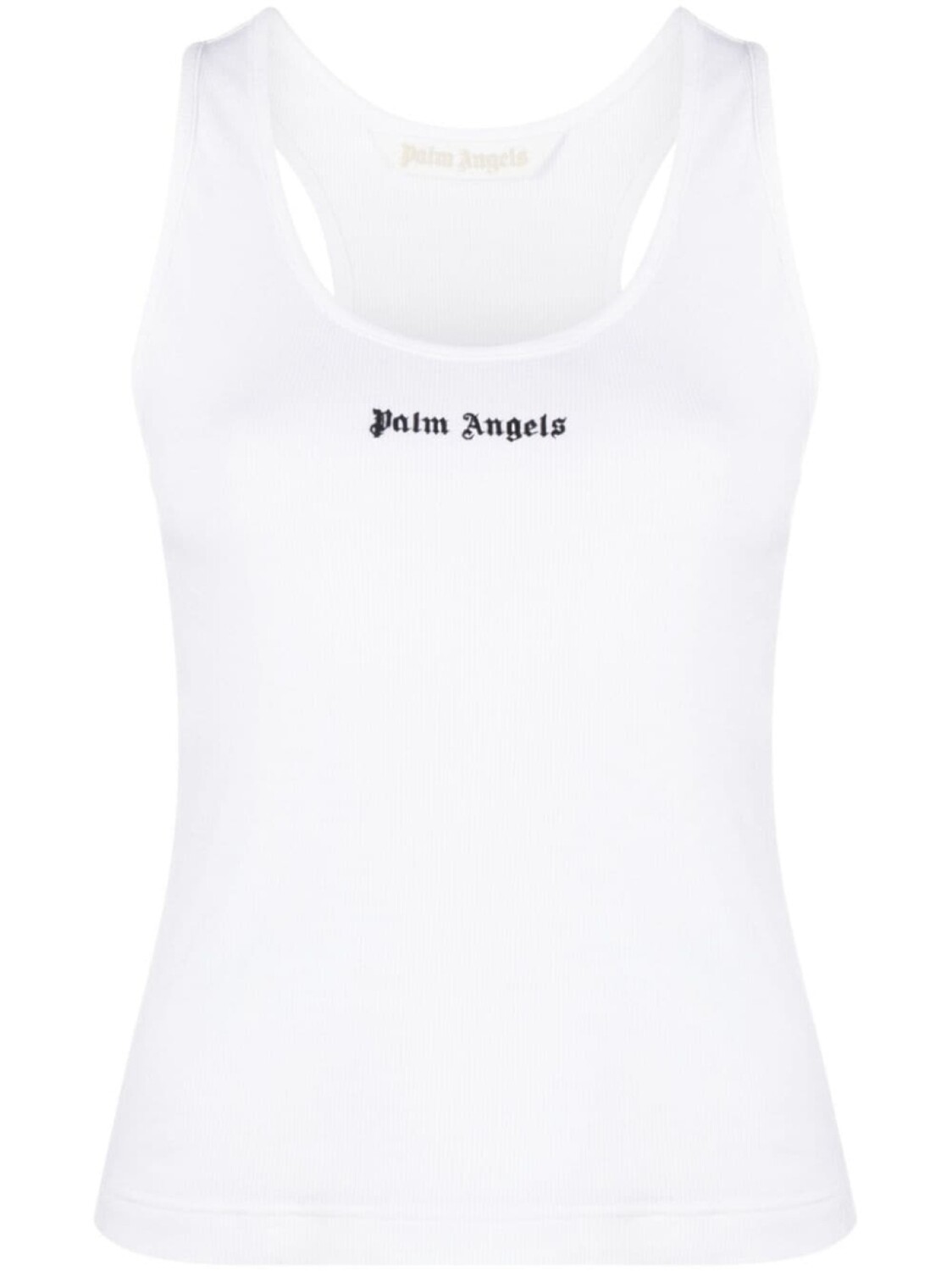 

Palm Angels топ в рубчик с логотипом, белый