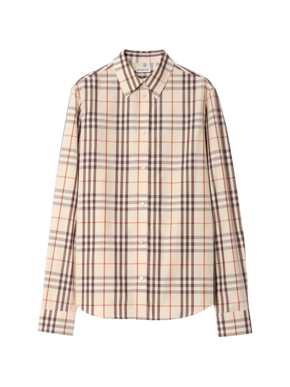 Рубашка Burberry, мужская, клетчатая, бежевый