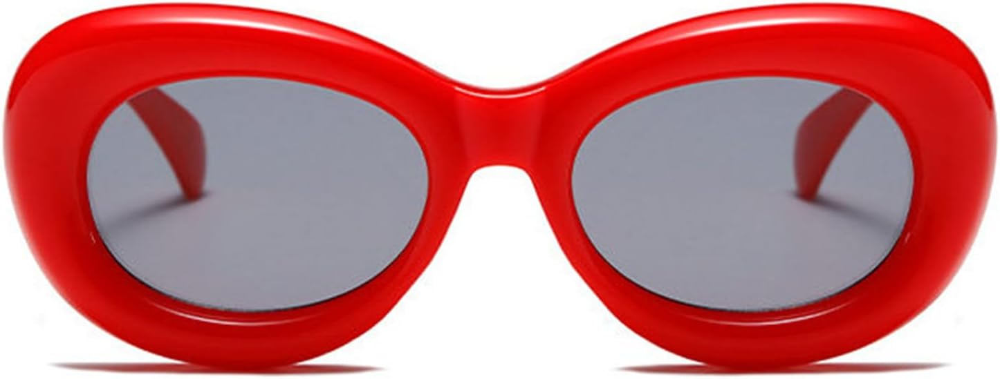 

Солнцезащитные очки Willochra Retro Y2K конфетного цвета для женщин, роскошные овальные, модные, уникальные, для мужчин, в стиле панк, трендовые, для активного отдыха, с защитой от ультрафиолета UV400 F25, Red