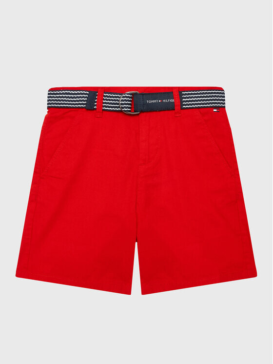 

Тканевые шорты узкого кроя Tommy Hilfiger, красный