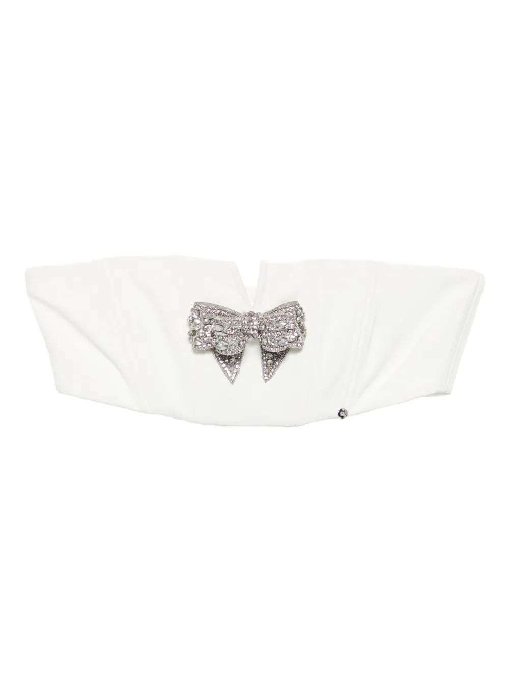 

Укороченный топ с бантом NISSA, белый