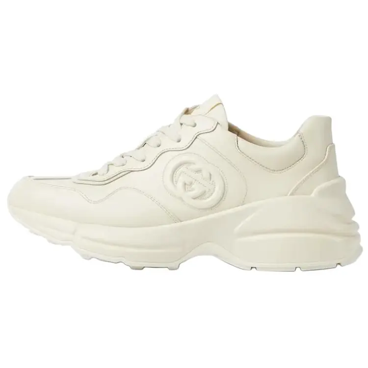 Rhyton Low Top повседневные женские туфли GUCCI, белый